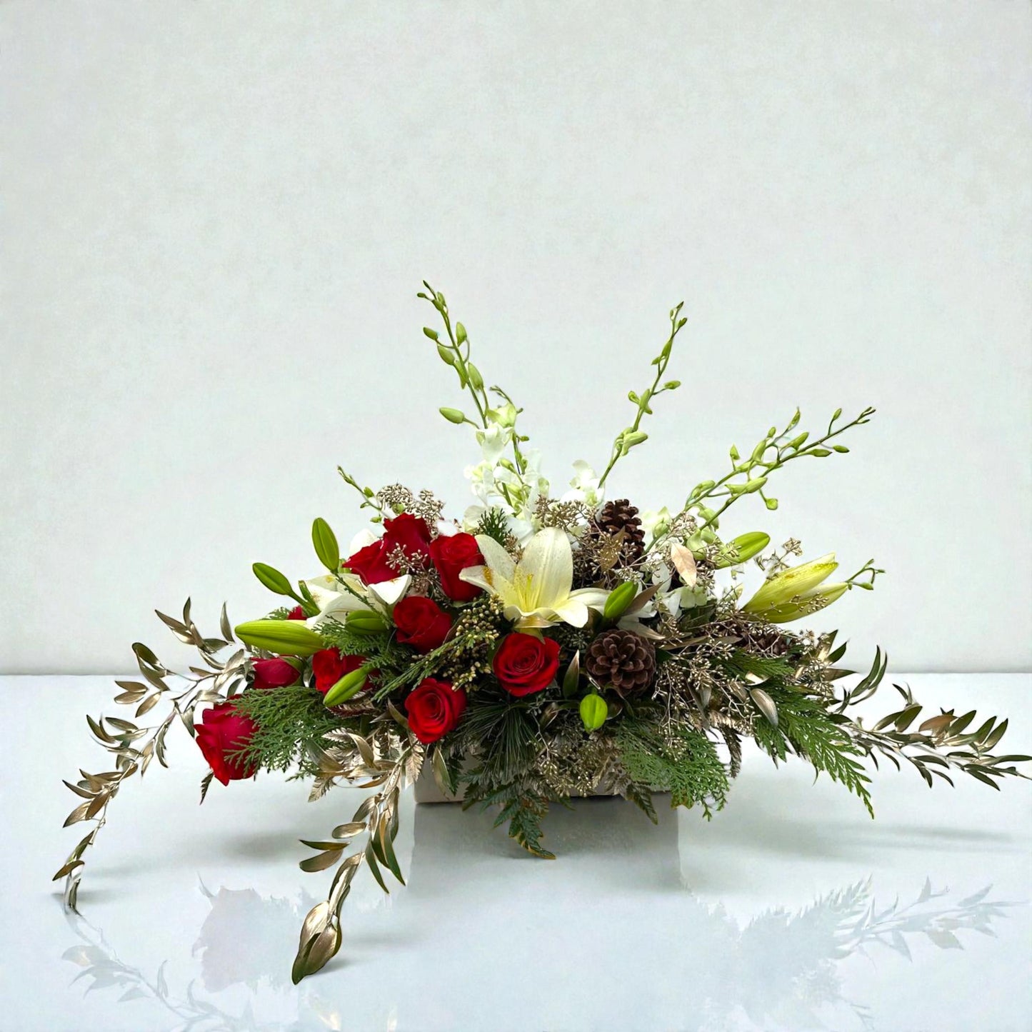 Holiday Elegance Long Arrangement