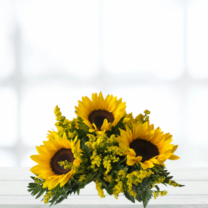 Sunflower Funeral Basket