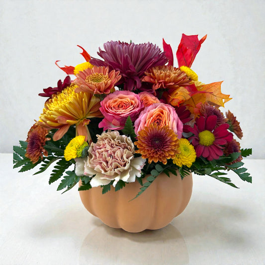 Harvest Glow Pumpkin Arrangement