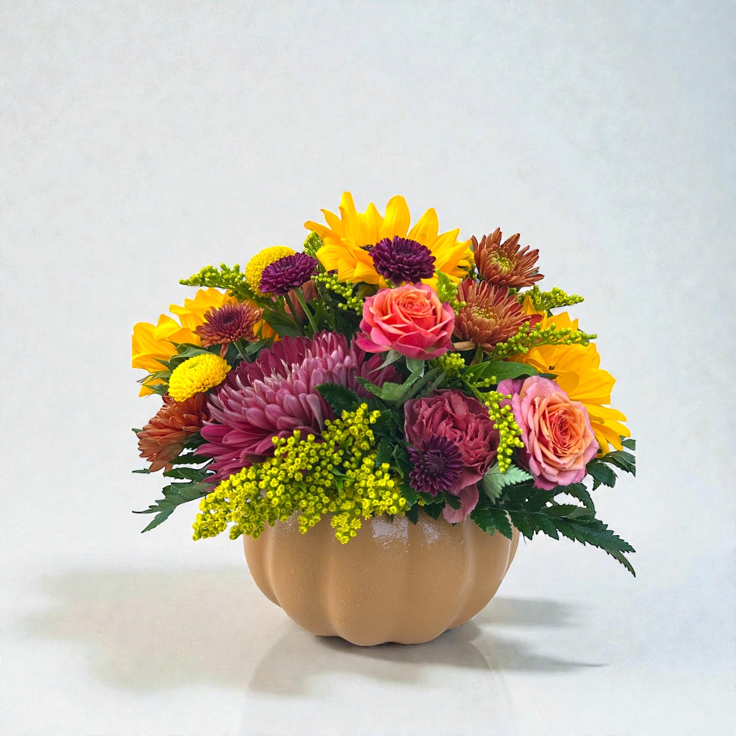 Sunlit Harvest Pumpkin Arrangement